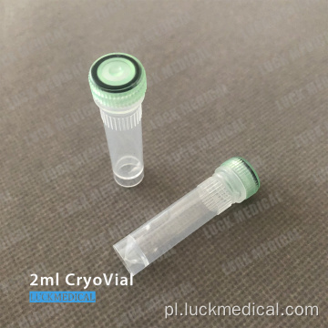 PC Plastic Cryovials 2 ml Lab Użyj CE